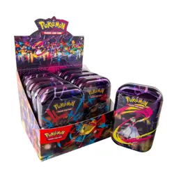 Pokemon TCG Mega Heroes Mini Tin Display (10 Tins) - Image 1
