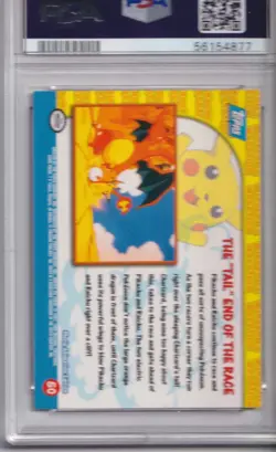 Pokemon-1999 TOPPS Pokemon T.V. Charizard PSA 8 (547) - Image 2
