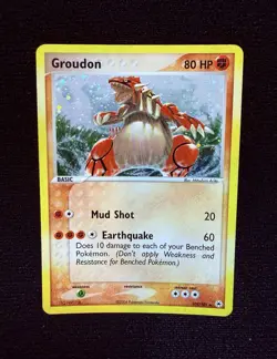 2004 Groudon 102/101 *🌀SWIRL* Hidden Legends Holo Pokemon TCG Vintage NM/LP - Image 1