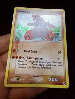 2004 Groudon 102/101 *🌀SWIRL* Hidden Legends Holo Pokemon TCG Vintage NM/LP - Image 4