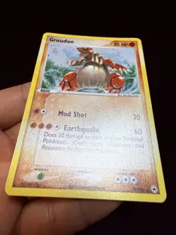 2004 Groudon 102/101 *🌀SWIRL* Hidden Legends Holo Pokemon TCG Vintage NM/LP - Image 5