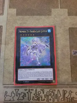 YUGIOH NUMBER 21: FROZEN LADY JUSTICE PGL2-EN018 GOLD SECRET 1ST ED NM - Image 1
