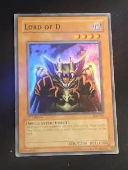 Lord Of D. 1st Edition SDK-041 Super Rare Yu-Gi-Oh Card Lightly Played LP - Image 1