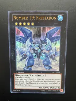 Yugioh Number 19: Freezadon ZTIN-EN003 Ultra Rare 1st Edition LP - Image 1