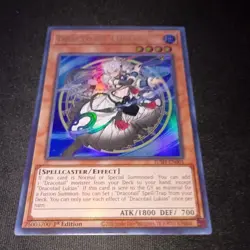 Yu-gi-oh Dracotail Lukias JUSH-EN001 Justice Hunters Ultra Rare NM - Image 1