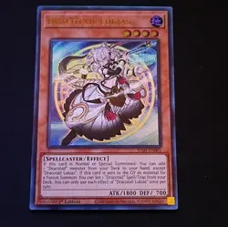 Yu-gi-oh Dracotail Lukias JUSH-EN001 Justice Hunters Ultra Rare NM - Image 2