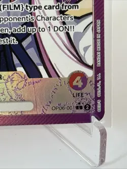 Uta - One Piece - Alt Art Leader - OP06-001 Wings of the Captain Foil - English - Image 4