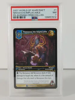 Nimaasus the Implacable - Foil - Burning Crusade Promo - Warcraft - #1 - PSA 7 - Image 1