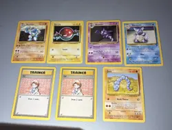 Original Pokemon Trading Card Lot of 7 Vintage In Good Condition - Image 2