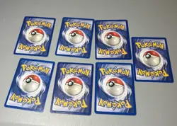 Original Pokemon Trading Card Lot of 7 Vintage In Good Condition - Image 3