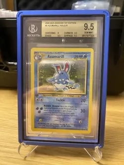 Pokemon TCG Azumarill Neo Genesis Holo Card 2/111 1st Edition Rare BGS 9.5 - Image 1