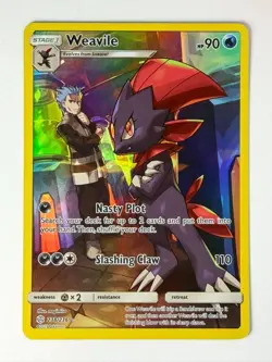 Weavile 238/236 SM - Cosmic Eclipse Secret Rare Pokemon Card - Image 1