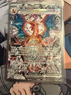 Pokemon TCG Charizard EX Holo Ultra Rare Card 223/197 SV03 Obsidian Flames - Image 1