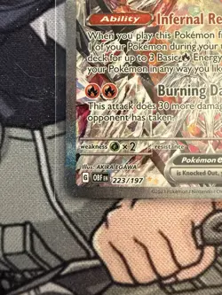 Pokemon TCG Charizard EX Holo Ultra Rare Card 223/197 SV03 Obsidian Flames - Image 5