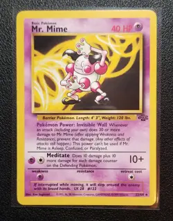 Mr. Mime Lot - 1st Edition, Jungle, Sabrina - Pokemon TCG 1999 - 3 Cards - Image 4