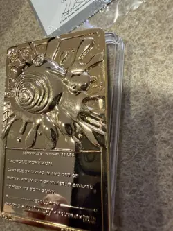 1999 Burger King Pokemon Poliwhirl Card Gold Plated with Ball & Certificate - Image 2