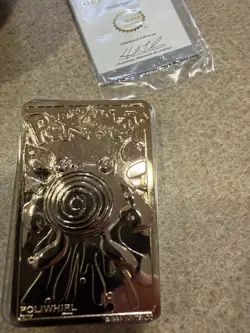 1999 Burger King Pokemon Poliwhirl Card Gold Plated with Ball & Certificate - Image 5