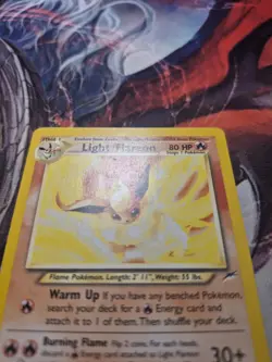 Pokemon TCG Light Flareon Neo Destiny Card 46/105 Unlimited Uncommon MP - Image 2