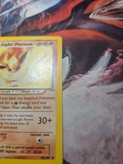 Pokemon TCG Light Flareon Neo Destiny Card 46/105 Unlimited Uncommon MP - Image 3