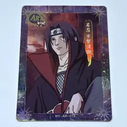 Itachi Uchiha Naruto TCG Trading Card AR-014 Holo Foil 1mm Thick Anime Art Tc10 - Image 1