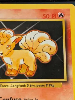 Pokemon Vulpix Base Set 68/102 Spanish 1999-2000 Spain Print Fire Type Card - Image 3