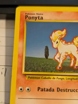 Pokemon Ponyta Base Set 60/102 Spanish 1999-2000 Spain Print Fire Type Card - Image 2