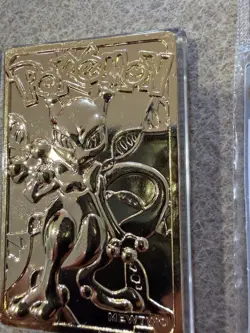 Pokemon Mewtwo 23k Gold Plated Trading Card Burger King Promo 1999 Pokeball - Image 4