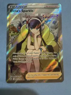 Elesa's Sparkle Full Art Ultra Rare Crown Zenith Holo Card 147/159 NM Condition - Image 1