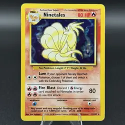 Ninetales 12/102 - HOLO RARE - BASE SET - VINTAGE WOTC POKEMON CARD - Image 1