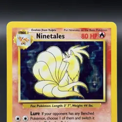 Ninetales 12/102 - HOLO RARE - BASE SET - VINTAGE WOTC POKEMON CARD - Image 2