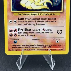 Ninetales 12/102 - HOLO RARE - BASE SET - VINTAGE WOTC POKEMON CARD - Image 3