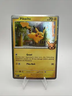 McDonald’s 2023 Match Battle Holo Pikachu 006/015 Pokemon Card NM - Image 1
