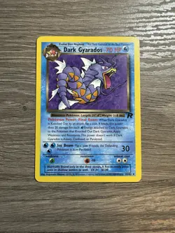 1998 Dark Gyarados Non-Holo Rare Pokemon TCG Card 25/82 - Image 1
