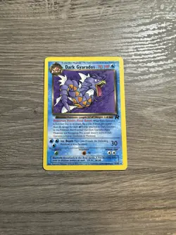 1998 Dark Gyarados Non-Holo Rare Pokemon TCG Card 25/82 - Image 2