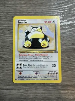 Snorlax 27/64 Jungle Unlimited Edition Regular Card Pokemon - Image 1