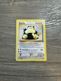 Snorlax 27/64 Jungle Unlimited Edition Regular Card Pokemon - Image 2