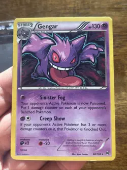 Pokemon Gengar Holo Rare Card 60/162 XY Breakthrough 2015 Mid Era Foil Wow - Image 1