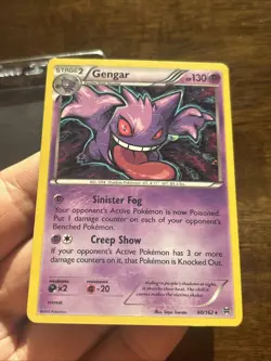 Pokemon Gengar Holo Rare Card 60/162 XY Breakthrough 2015 Mid Era Foil Wow - Image 2