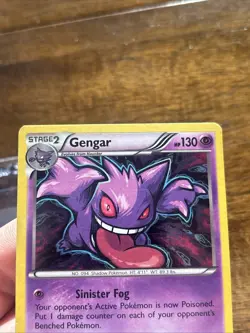 Pokemon Gengar Holo Rare Card 60/162 XY Breakthrough 2015 Mid Era Foil Wow - Image 5