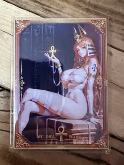 One Piece CCG Goddess Nami Metal Card - Egyptian Princess - Image 1