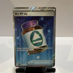 Pokemon N's PP Up 262/217 ASCn Ultra Rare Full Art Holo Trainer-Item TCG Card - Image 1
