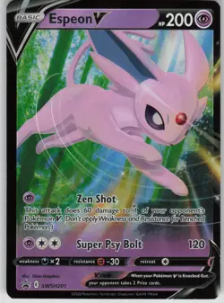 Pokemon TCG Espeon V Promo SWSH: Sword & Shield Promo Cards SWSH201 - Image 1