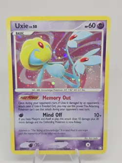 Uxie - 18/123 - Pokemon Mysterious Treasures Holo Card Mint - Image 1