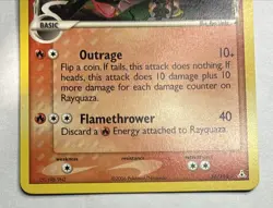 Pokemon TCG Rayquaza EX Holon Phantoms Card 26/110 Regular Delta Species LP 2006 - Image 3