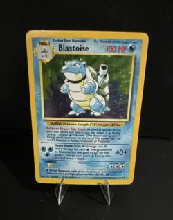 Pokemon Blastoise Holo Rare Base Set 2/102 Stage 2 100 HP English - Image 1