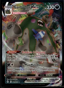 2021 Pokemon Evolving Skies 101 Full Art Garbodor VMAX NM - Image 1