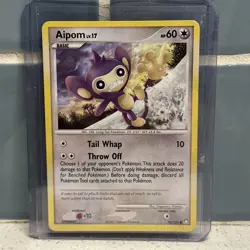 Pokemon - Aipom - #70/123 - Non Holo - Mysterious Treasures - LP - BUY IT NOW! - Image 3