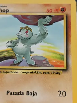 Pokemon Machop Base Set 1999-2000 Spain Print Spanish 52/102 - Image 3