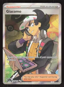 2023 SV02: PALDEA EVOLVED GIACOMO 252/193 MINT ULTRA RARE FULL ART HOLO POKEMON - Image 1
