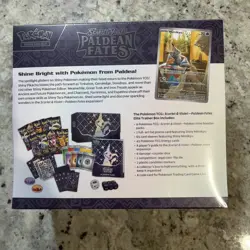 Pokemon TCG Scarlet & Violet Paldean Fates ETB Elite Trainer Box NEW Sealed - Image 2